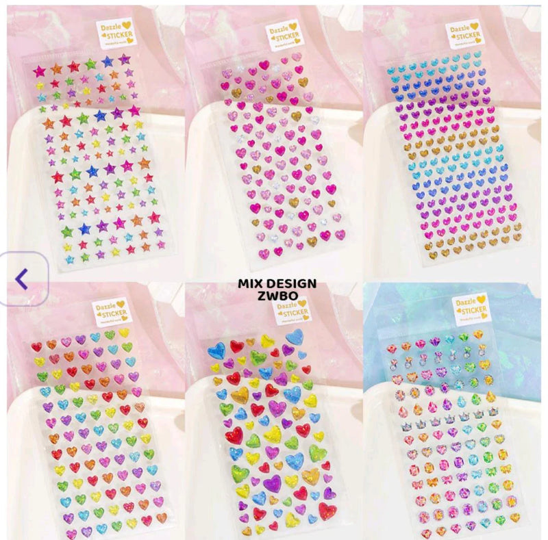 Glittery Dazzle Stickers - Eye-Catching Embellishments