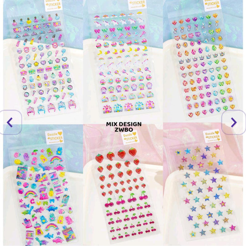 Glittery Dazzle Stickers - Eye-Catching Embellishments