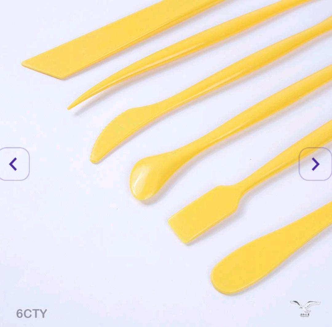 6Pc Clay Tool Yellow Handle (6Cty)