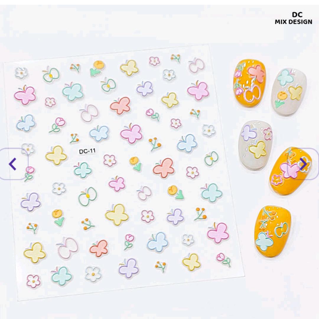 Dc 5D Creative Nail Stickers