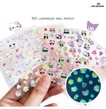 Dc 5D Creative Nail Stickers