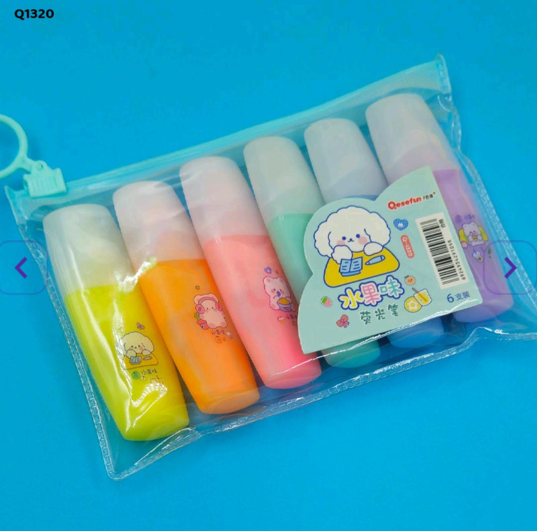 Q1320 Cute Highlighter 6Pc