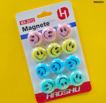 20Mm Smiley Pastel Magnet 12Pcs (Mx2012)