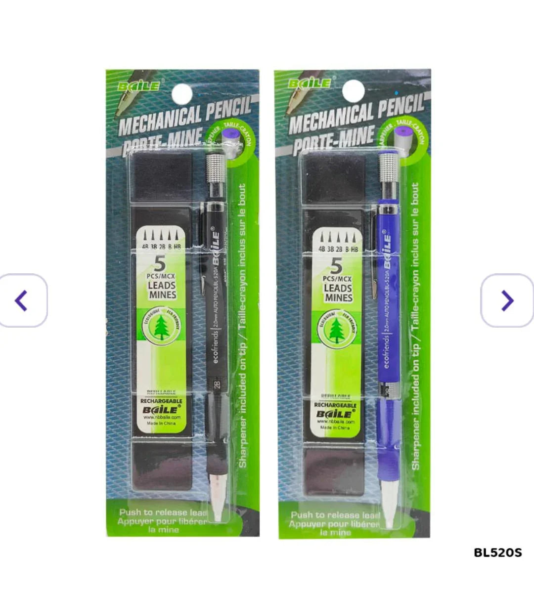 Bl520S Baile Mechanical Pencil With Lead
