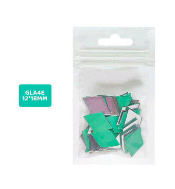 Mirror Glass Gla4E For Lippan Art Rhombus 12*18Mm