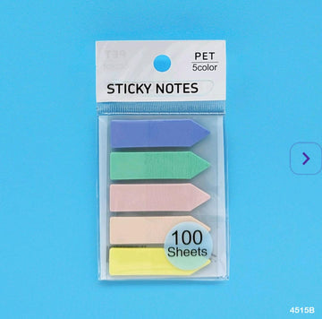 4515B Sticky Notes 12X45Mm Arrow 5 Pastel Color