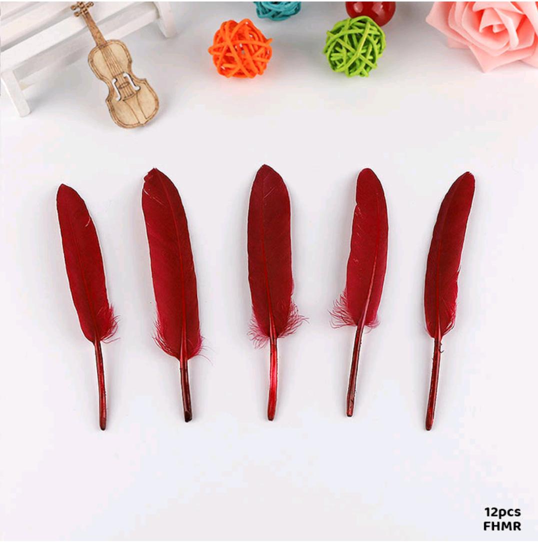 Feather Hard Small Red (Fhmr) (12Pcs)