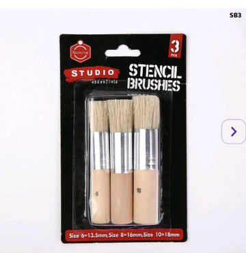 Stencil Brush 3Pc (Sb3) E0382