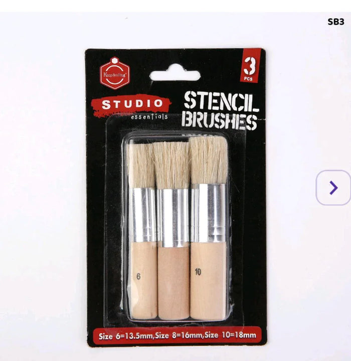 Stencil Brush l Pack of 1 contains 3Pc