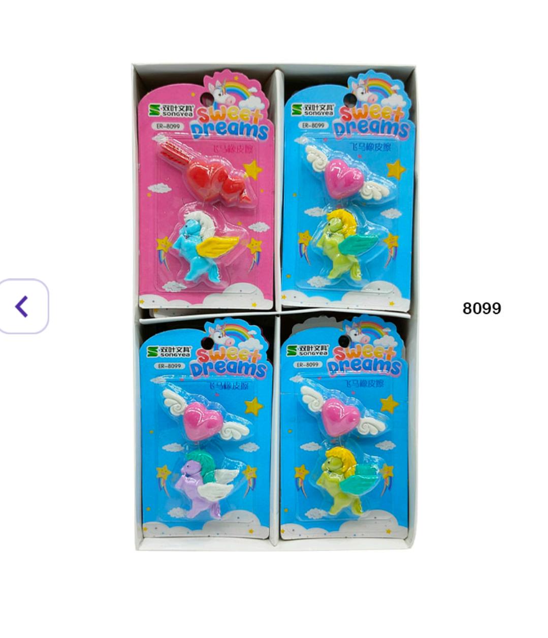 8099 Unicorn Eraser 1Pc