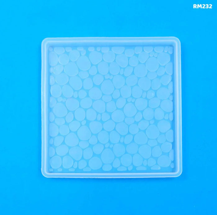 Rm232 Silicon Mozak Coaster Mold 4 Inch Square