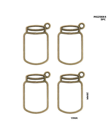 Bezels Jar Shape 5Pc Copper
