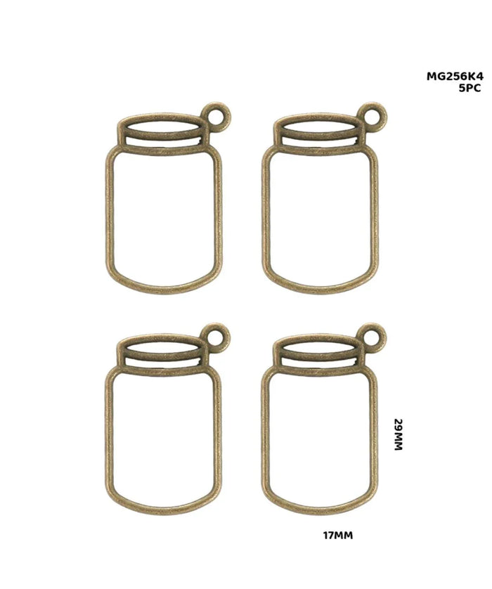 Bezels Jar Shape 5Pc Copper