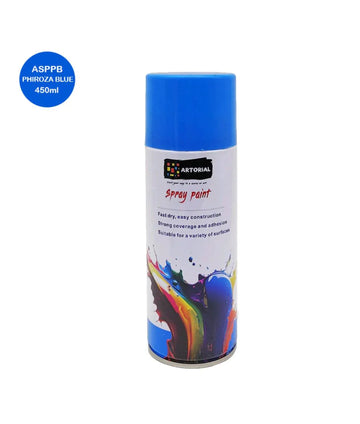 Vibrant Phiroza Blue Spray Paint 450ml - Fast Drying