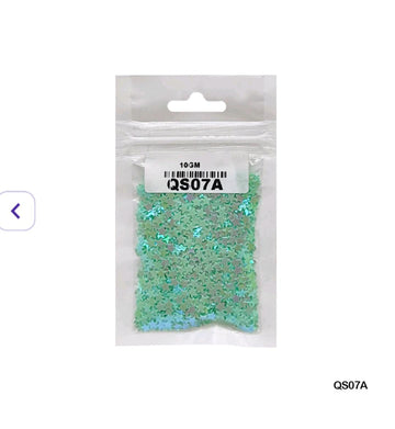 Qs07A Star 3Mm Sea Green 10Gm Sequins