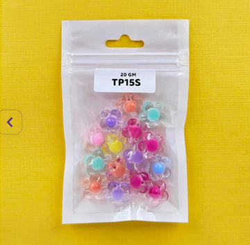 Colorful Plastic Craft Beads 20g