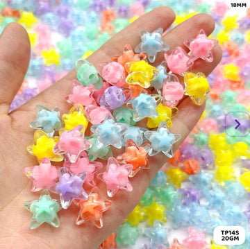 Pastel Starburst Craft Beads (20g Pack)