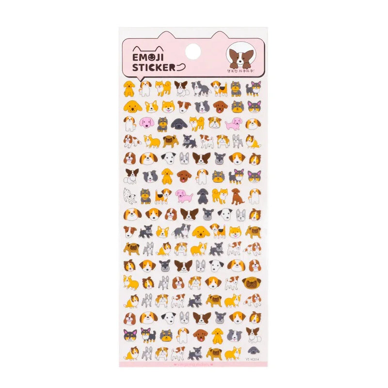 (Buy 1 Get 1 Free) Cute animal emoji sticker l pack of 1 sheet