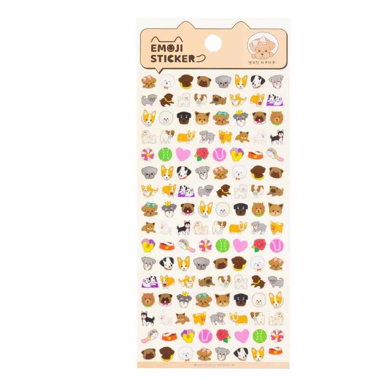 (Buy 1 Get 1 Free) Cute animal emoji sticker l pack of 1 sheet