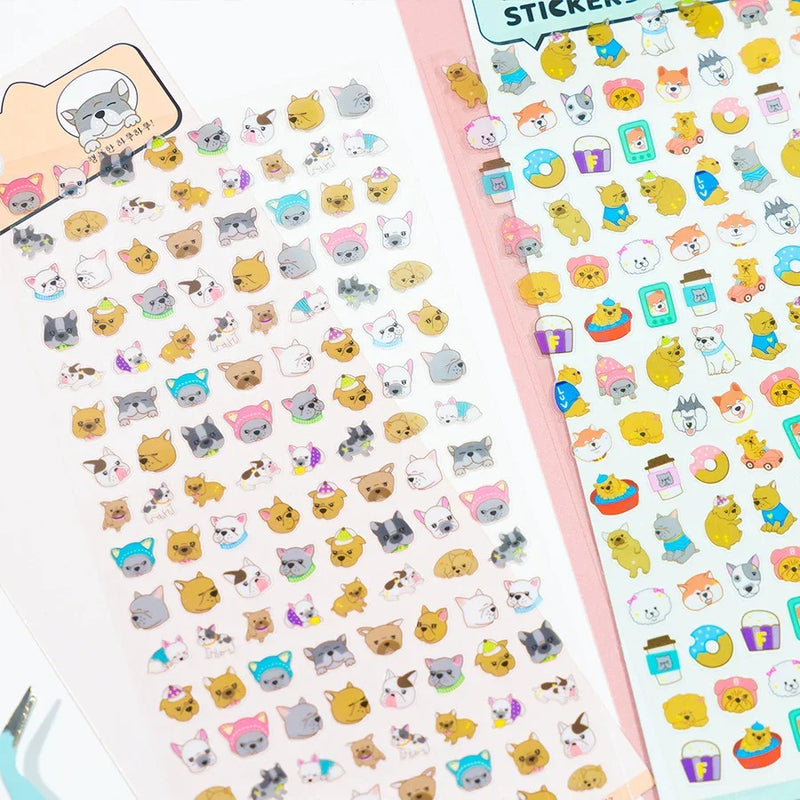 (Buy 1 Get 1 Free) Cute animal emoji sticker l pack of 1 sheet