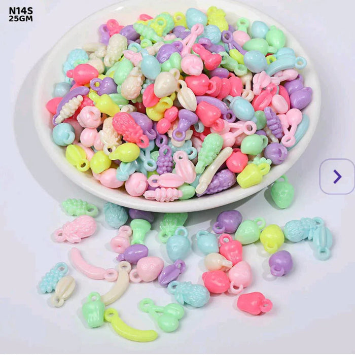 Pastel Animal Craft Beads (25gm) pack of 1