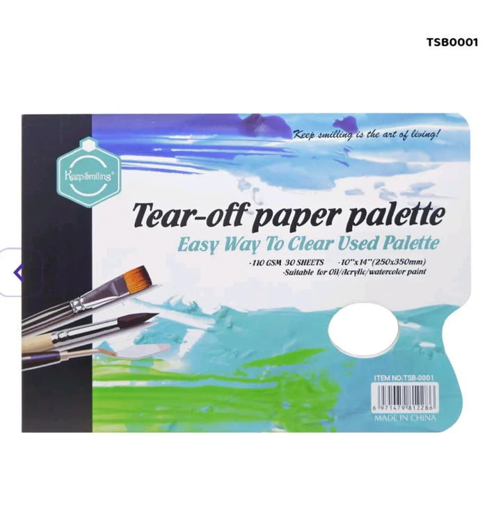 Tear off paper palette l 110 GSM l 30 sheets l 250mmx350mm