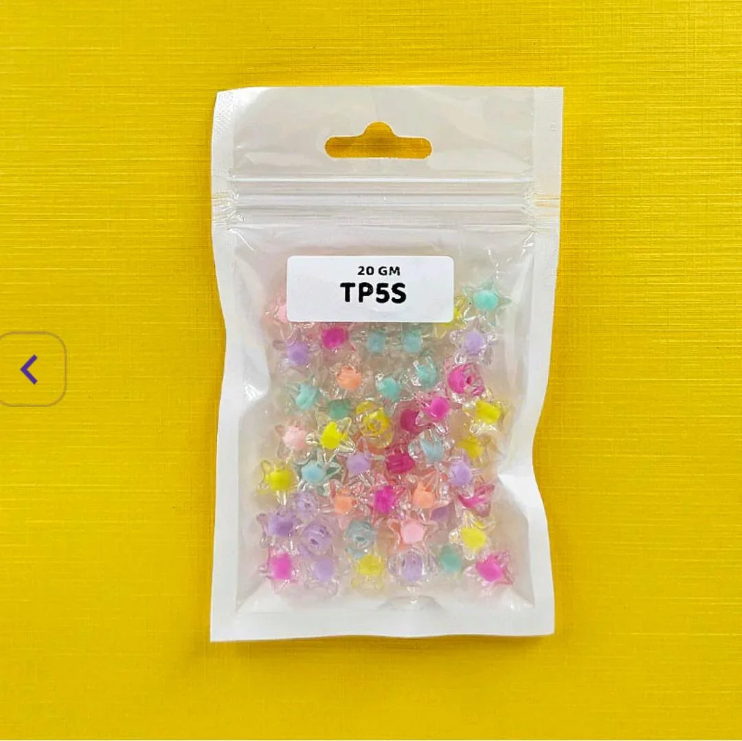 Pastel Star Craft Beads 20g