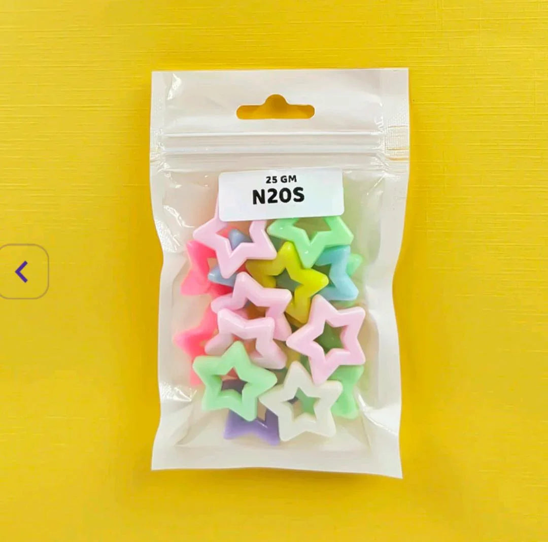 Pastel Star Craft Beads (25g)