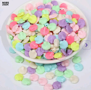 Assorted Plastic Craft Beads (25 Grams)