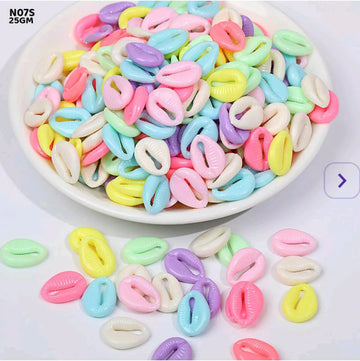 Pastel Shell Craft Beads 25g