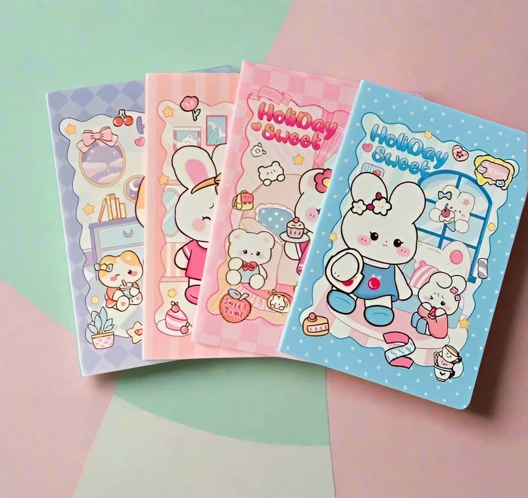 Cute Kawaii Japanese Kimono Holiday Sweet Theme Eva A5 100 Pages Notebook