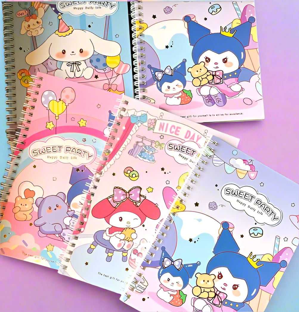 Sanrio Spiral Bound Diary - Perfect for Students & Kawaii Lover