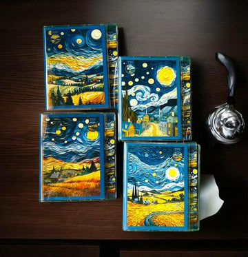 Van Gogh Mini Journal with partition I Pack  of 1 Diary