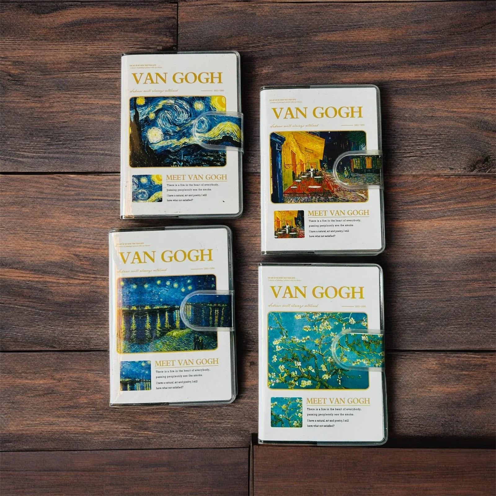 (BUY 1 GET 1 FREE) Van Gogh Latest Edition Velcro Fancy Diary A7 (10.5X7.5Cm)