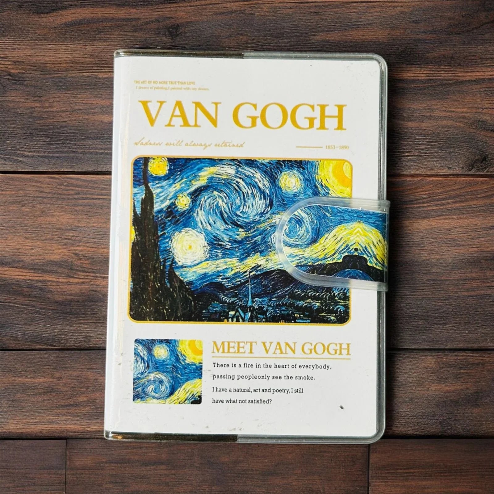 (BUY 1 GET 1 FREE) Van Gogh Latest Edition Velcro Fancy Diary A7 (10.5X7.5Cm)