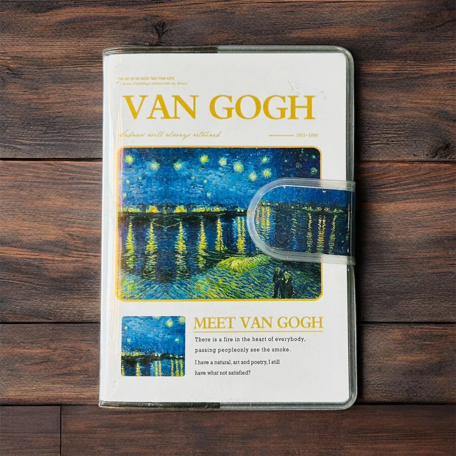 (BUY 1 GET 1 FREE) Van Gogh Latest Edition Velcro Fancy Diary A7 (10.5X7.5Cm)