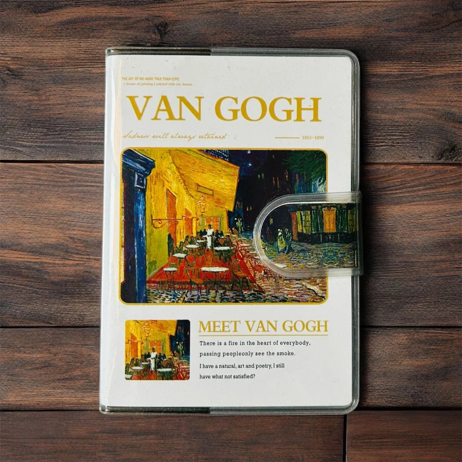 (BUY 1 GET 1 FREE) Van Gogh Latest Edition Velcro Fancy Diary A7 (10.5X7.5Cm)