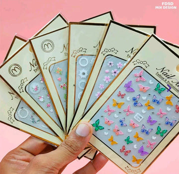 3D Creative Nail Art Sticker Sheet