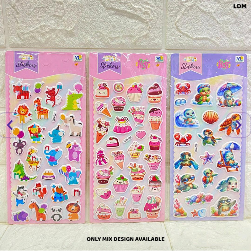 Cute Kawaii Sweet Stickers - Assorted Designs for Journaling & Crafts