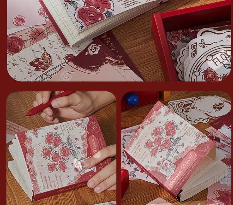 (Buy 1 Get 1 Free) Romantic Manor Journaling & Scrapbooking Kit | 2026 Edition | Complete 164-Piece Vintage-Inspired Set