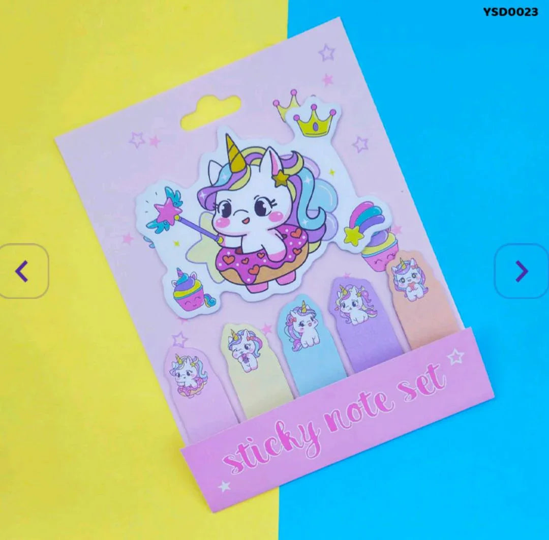 Cute Kawaii Unicorn Sticky Note Pad (120x156mm)
