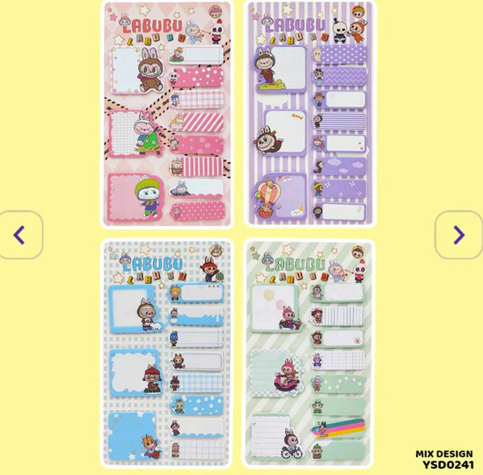 Cute Kawaii Large Sticky Note Pad (14x25cm) - Reusable & No Residue