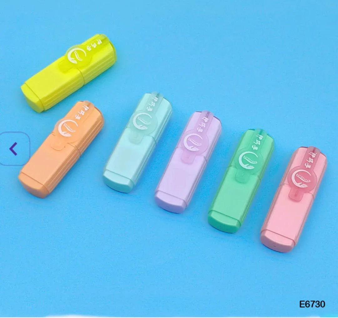 Mini Bottle-Shaped Highlighter Set (6 Colors)