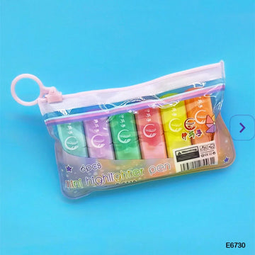 Mini Bottle-Shaped Highlighter Set (6 Colors)