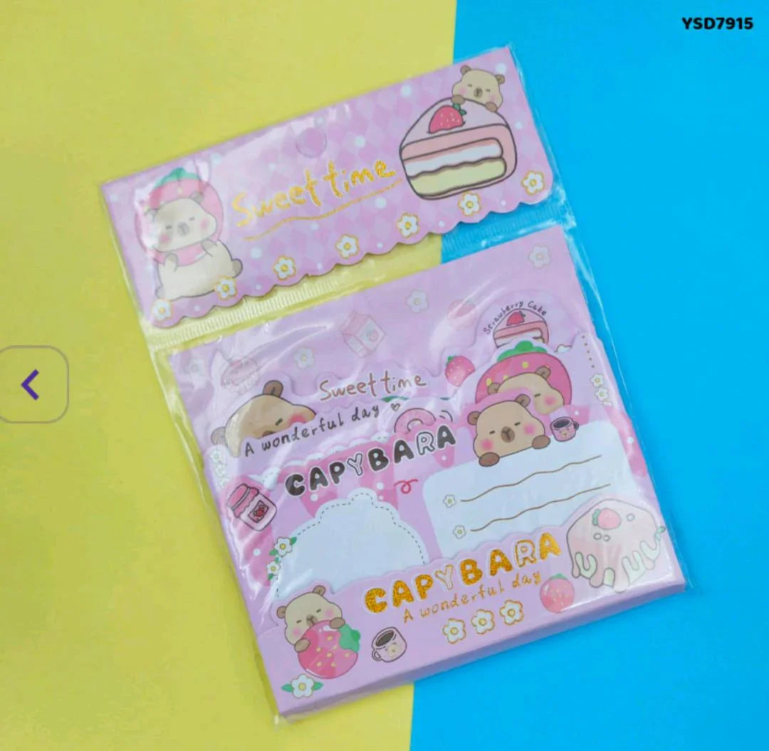 Cute Cartoon Sticky Note Pads - Large Size (105x98mm)