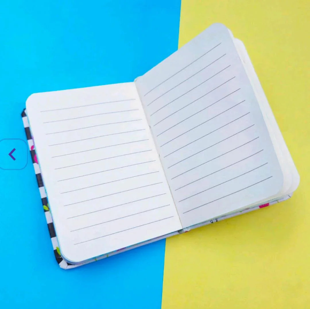 Cute Flamingo Pattern Ruled A7 Undated Journal - Tropical Diary