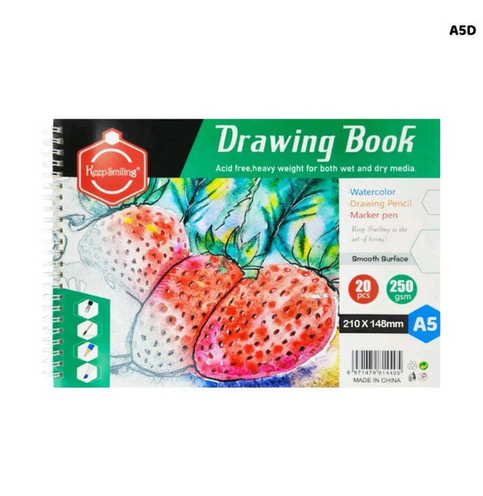 Premium A5 Sketchbook - 20 Pages Spiral Bound | Pack Of 1