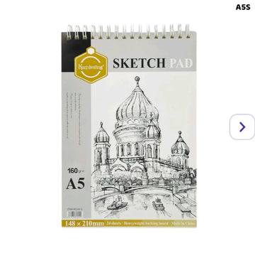 A5 Sketch Pad  24Page 160Gsm Spiral (1pcs) pack of 1