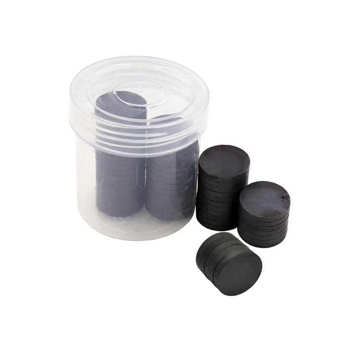 Black Magnet Button Round  l 30X3Mm l 20Pcs