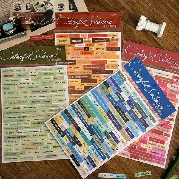 (Buy 1 Get 1 Free) Japanese Sakura Journaling Stickers | 3 Sheets Pack